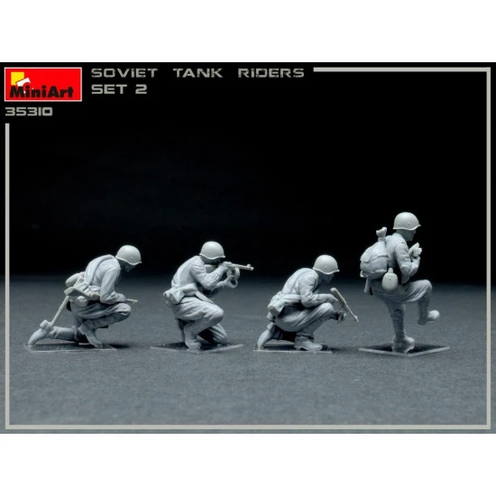MINIART 35310 - 1/35 - SOVIET INFANTRY TANK RIDERS SET 2 (4 figures)