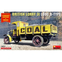 Miniart 38027 - 1/35 BRITISH LORRY 3T LGOC B-TYPE Plastic model kit 196 mm