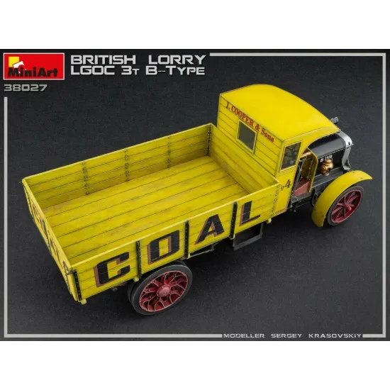Miniart 38027 - 1/35 BRITISH LORRY 3T LGOC B-TYPE Plastic model kit 196 mm