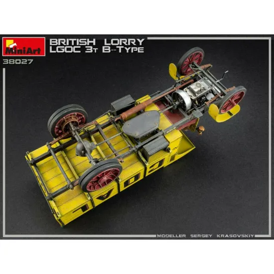 Miniart 38027 - 1/35 BRITISH LORRY 3T LGOC B-TYPE Plastic model kit 196 mm