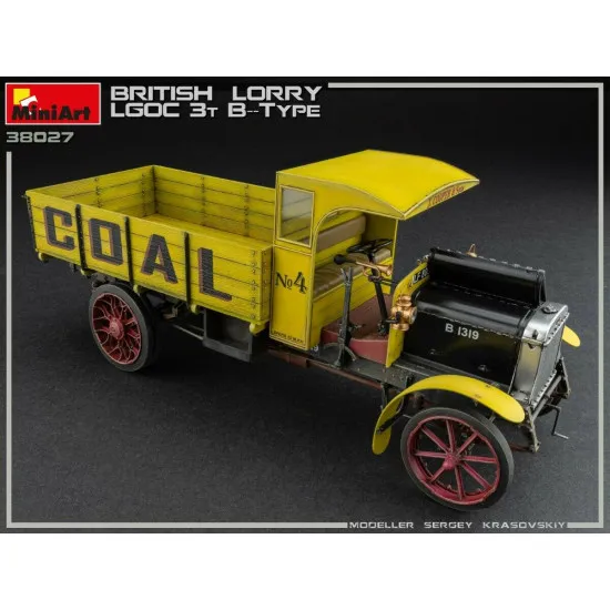 Miniart 38027 - 1/35 BRITISH LORRY 3T LGOC B-TYPE Plastic model kit 196 mm