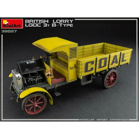 Miniart 38027 - 1/35 BRITISH LORRY 3T LGOC B-TYPE Plastic model kit 196 mm