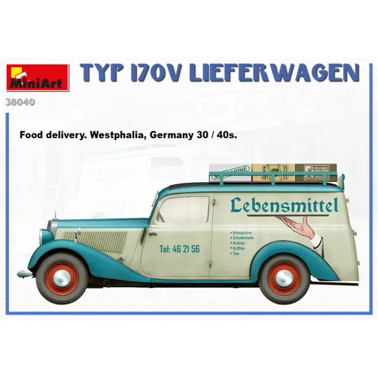 Miniart 38040 - 1/35 TYP 170V LIEFERWAGEN Plastic model kit 122 mm