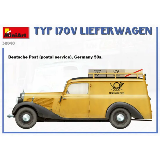 Miniart 38040 - 1/35 TYP 170V LIEFERWAGEN Plastic model kit 122 mm