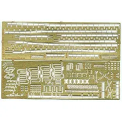 Photo-Etched for Orel 278/1 Tower gunboat Flurry 1/200 Navy Russia 1910