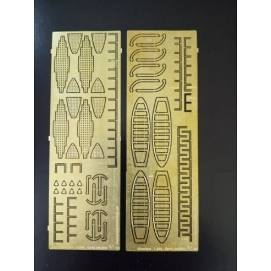 Photo-Etched for Orel 285/1 Armadillo Choctaw 1/200 Navy France, 1897