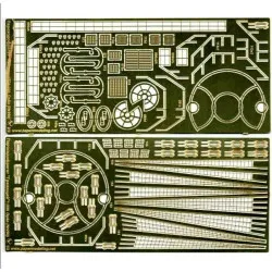 Photo-Etched for Orel 290/1 Steamer frying Thundering 1/200 Navy, Russia, 1852