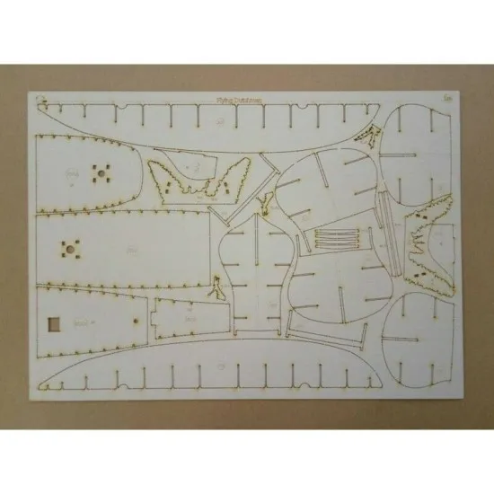 Laser Cutting for Orel 260/2 Galleon Flying Dutchman 1/100 Pirates of the Caribbean