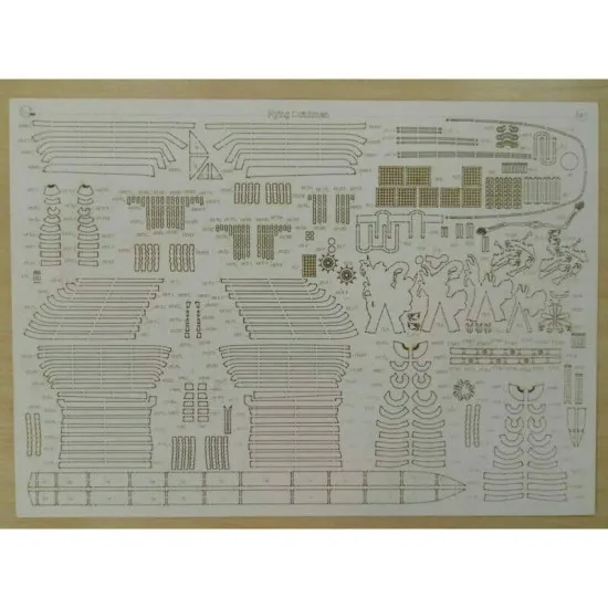 Laser Cutting for Orel 260/2 Galleon Flying Dutchman 1/100 Pirates of the Caribbean