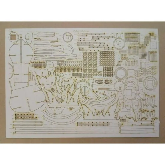Laser Cutting for Orel 260/2 Galleon Flying Dutchman 1/100 Pirates of the Caribbean