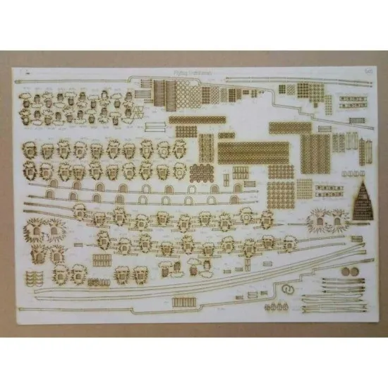 Laser Cutting for Orel 260/2 Galleon Flying Dutchman 1/100 Pirates of the Caribbean