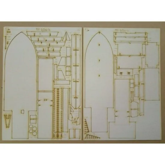 Laser Cutting for Orel 263/2 Armadillo Indianola 1/200 Navy, USA, 1862