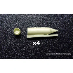 20x80mm B-8M unguided rocket pod (4pcs.) RESIN 1/72 Armory ACA7214