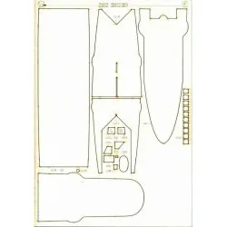 Laser Cutting for Orel 275/2 Armored cruiser Emden 1/200 Navy, Germany, 1909