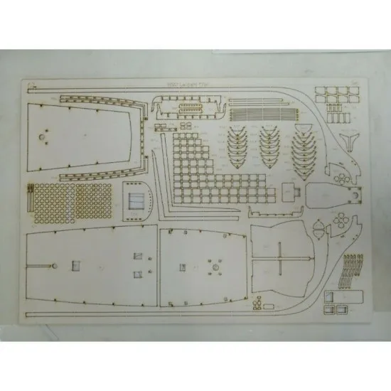 Laser Cutting for Orel 276/2 HMS battleship IV rank Leopard 1/100 Navy, United Kingdom, 1790