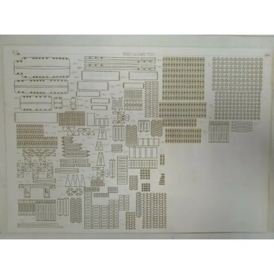 Laser Cutting for Orel 276/2 HMS battleship IV rank Leopard 1/100 Navy, United Kingdom, 1790