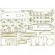 Laser Cutting for Orel 293/2 Bombardier ketch Convulsion 1/200 Navy, United Kingdom, 1804