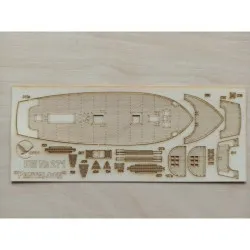 Wooden veneer decks for Orel 271/3 Brig Pantaloon 1/200 Navy, United Kingdom, 1831