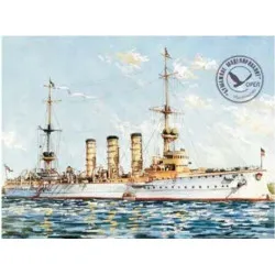 Wooden veneer decks for Orel 275/3 Armored cruiser Emden 1/200 Navy Germany 1909