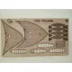 Wooden veneer decks for Orel 285/3 Armadillo Choctaw 1/200 Navy USA 1863