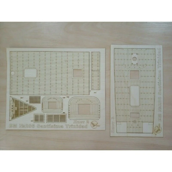 Wooden veneer decks for Orel 286/3 Battleship rank 