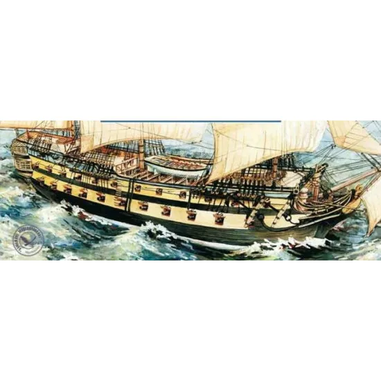 Set of fabric sails for Orel 276/4 HMS battleship IV rank Leopard 1/100 Navy