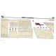 Set of fabric sails for Orel 293/4 Bombardier ketch Convulsion 1/200 Navy, United Kingdom, 1804