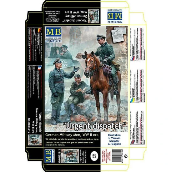 Master Box 35212 - 1/35 - Urgent Dispatch. German Military Men, WW II era