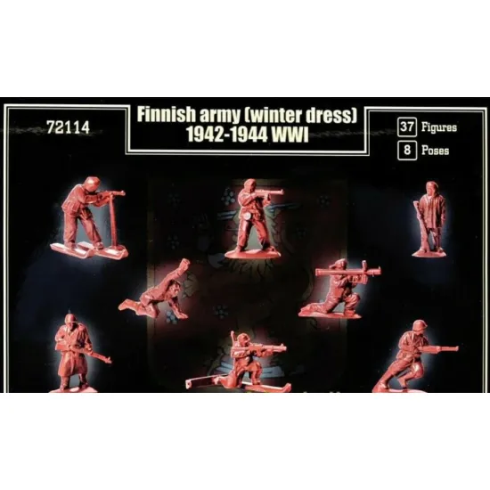 Us Stock Mars Figures 72114 - 1/72 - Finnish Army Winter Dress Ww Ii 37 Figures