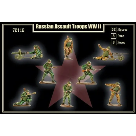 Bundle lot of 3 Mars Figures 72114 72115 72116 Russian Infantry WW II 1/72 scale