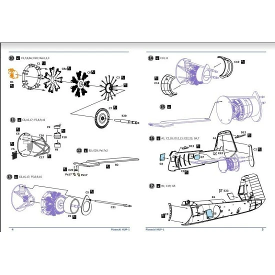 AMP 48-012 - 1/48 - Piasecki HUP-1 plastic model kit