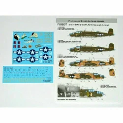 Decal for North American B-25C/D Mitchell Pin-Up Nose Art and Stencils 1/72 Scale Foxbot 72-025, Part 3