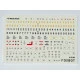 Decal for Stencils for North American P-51 Mustang 1/72 Scale Foxbot 72-046