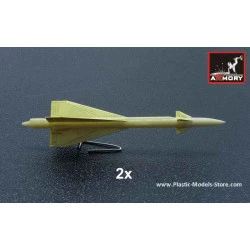 R-40RD (AA-6 Acrid) Air to Air long range missile (radar guidance) for MIG, SU, UAK RESIN 1/72 Armory ACA7228b