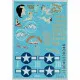 Decals for North American B-25C/D Mitchell Pin-Up Nose Art 1/48 Scale Foxbot 48-039A Part 1 (Stencils not included)