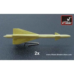 R-40TD (AA-6 Acrid) Air to Air long range guided missile (TV guidance) for MIG, SU, UAK RESIN 1/72 Armory ACA7228c