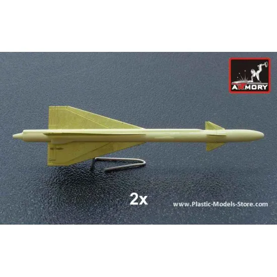 R-40TD (AA-6 Acrid) Air to Air long range guided missile (TV guidance) for MIG, SU, UAK RESIN 1/72 Armory ACA7228c