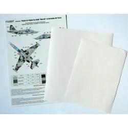 Us Stock Digital Masks For Su-25ub Blue 62, Ukranian Air Forces, Digital Camouflage Use/Foxbot Decal 1/48 Scale Foxbot Fm 48-010