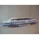 Paper Model Kit River ship Moscow project R-51E 1/100 Orel 305 Civil Fleet USSR 1969