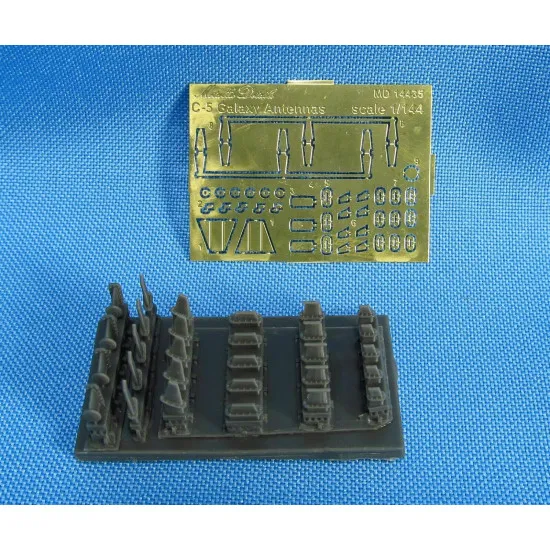 Bundle lot of Metallic Details MD14434+MD14435 C-5B Galaxy + Antennas,Wheel bays