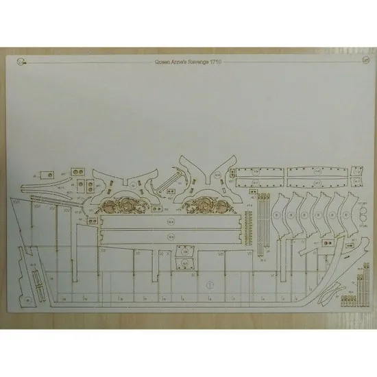 Laser Cutting for Orel 299/2 Galleon Queen Anne