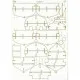 Laser Cutting for Orel 300/2 Sailing Screw Frigate Oleg 1/200 Navy Russia 1860