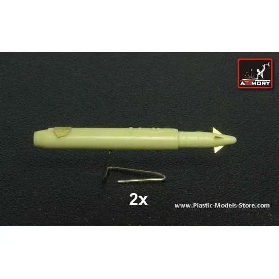 S-25L/LD Air to Surface missile, laser guidance for SU RESIN 1/72 Armory ACA7245