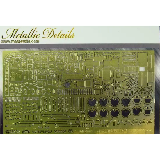 Bundle Metallic Details 1/48 MD4818+MD4819 Detailing for Ju-88 Exterior+Interior