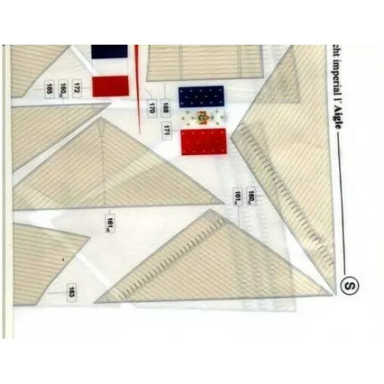 Set of fabric sails for Orel 303/4 Yacht LAigle 1/200 Navy France 1859