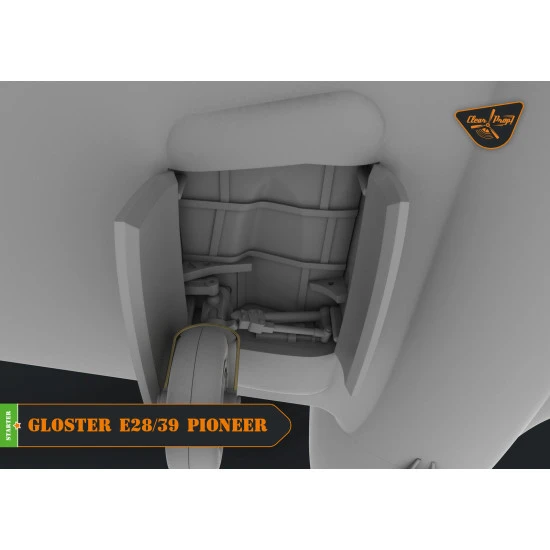 Clear Prop CP72007 - 1/72 Gloster E28/39 Pioneer scale model kit, Length 107 mm