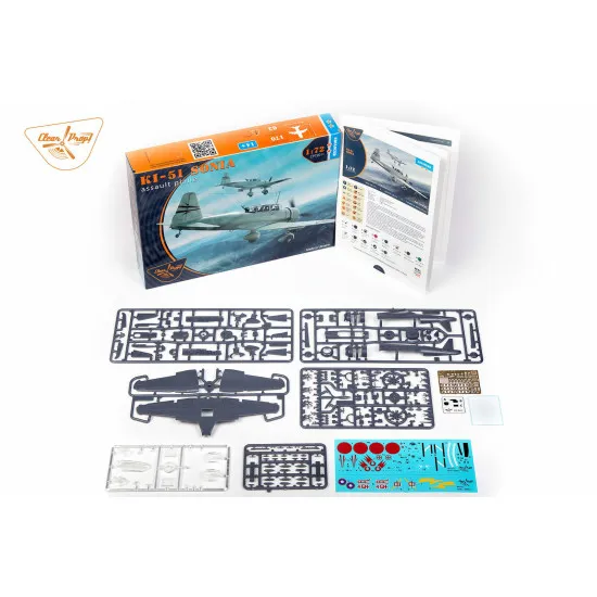 Clear Prop - Ki-51 Sonia CP72011 1/72 scale model kit, Length 128 mm