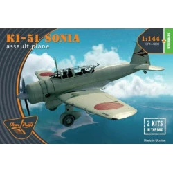 Clear Prop CP144001 - 1/144, Ki-51 Sonia (2 in box) scale model kit, Length 65 mm