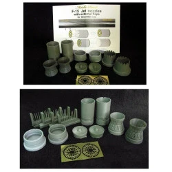 Bundle Metallic Details 1/48 MDR4827+MDR4828 F-15. Jet nozzles external flaps