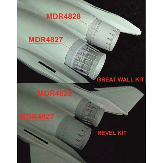 Bundle Metallic Details 1/48 MDR4827+MDR4828 F-15. Jet nozzles external flaps